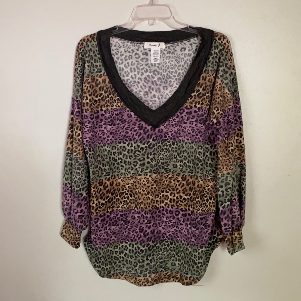 Leopard Tunic Super Soft Light Sweater